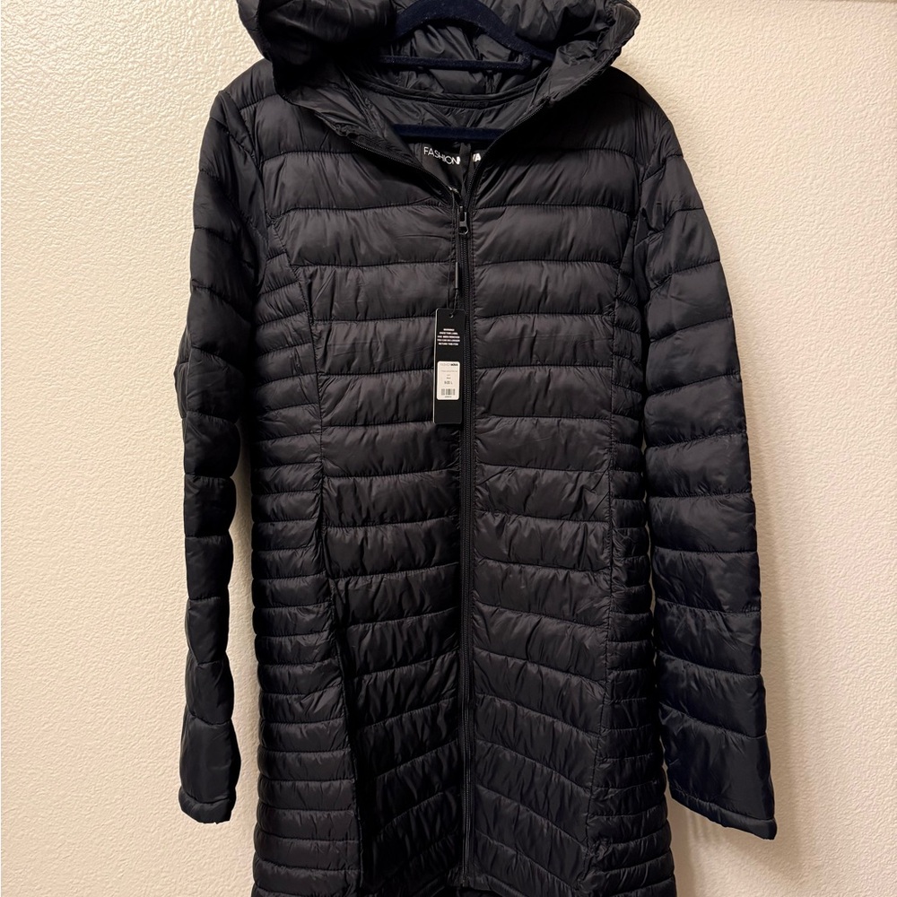 Fashion Nova Quilted Black Jacket